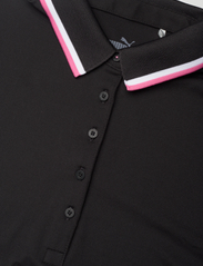 PUMA Golf - W Cloudspun Tipped SS Polo - polo marškinėliai - puma black-strawberry burst - 2
