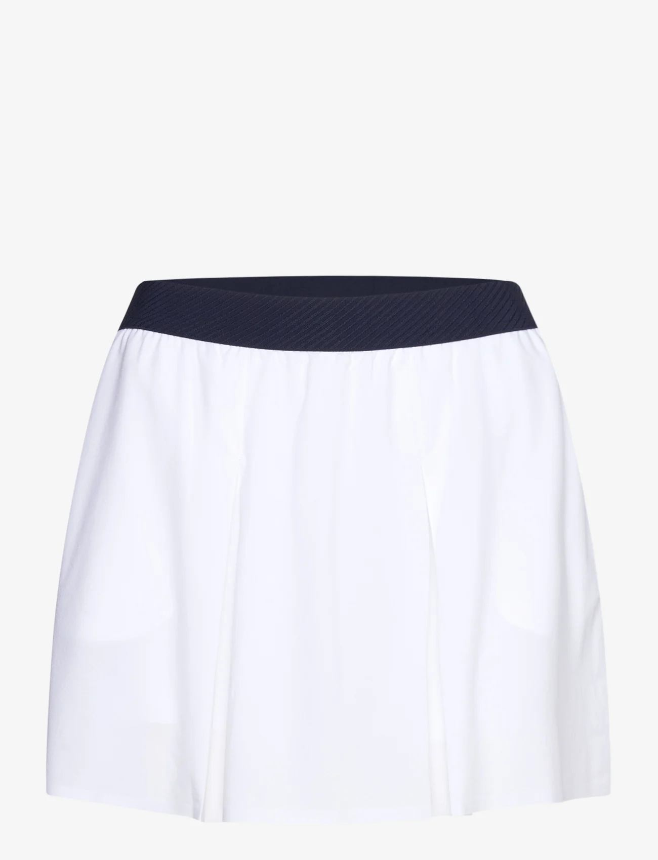 PUMA Golf - W Club Pleated Skirt - klostuoti sijonai - white glow-deep navy - 0