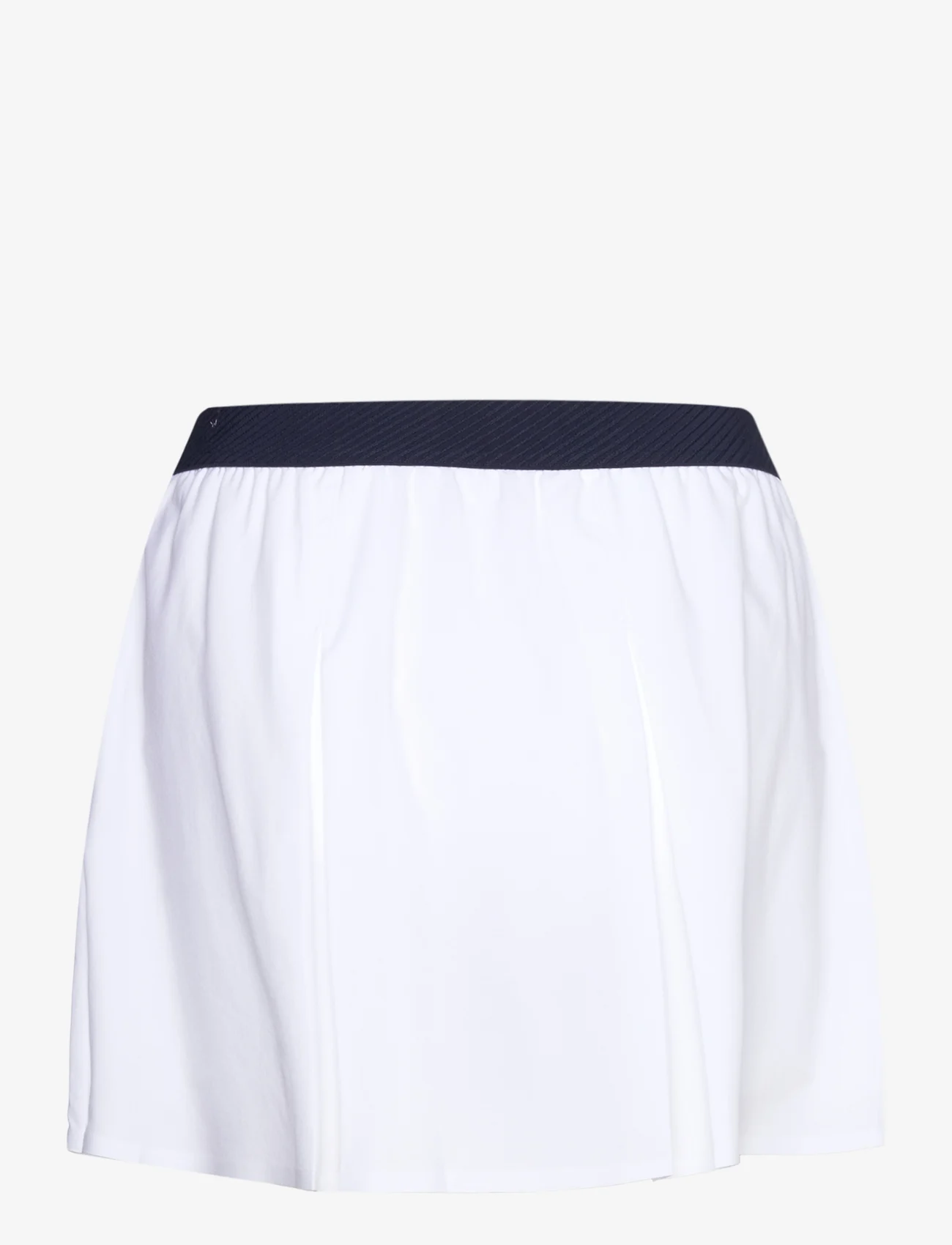 PUMA Golf - W Club Pleated Skirt - faltenröcke - white glow-deep navy - 1