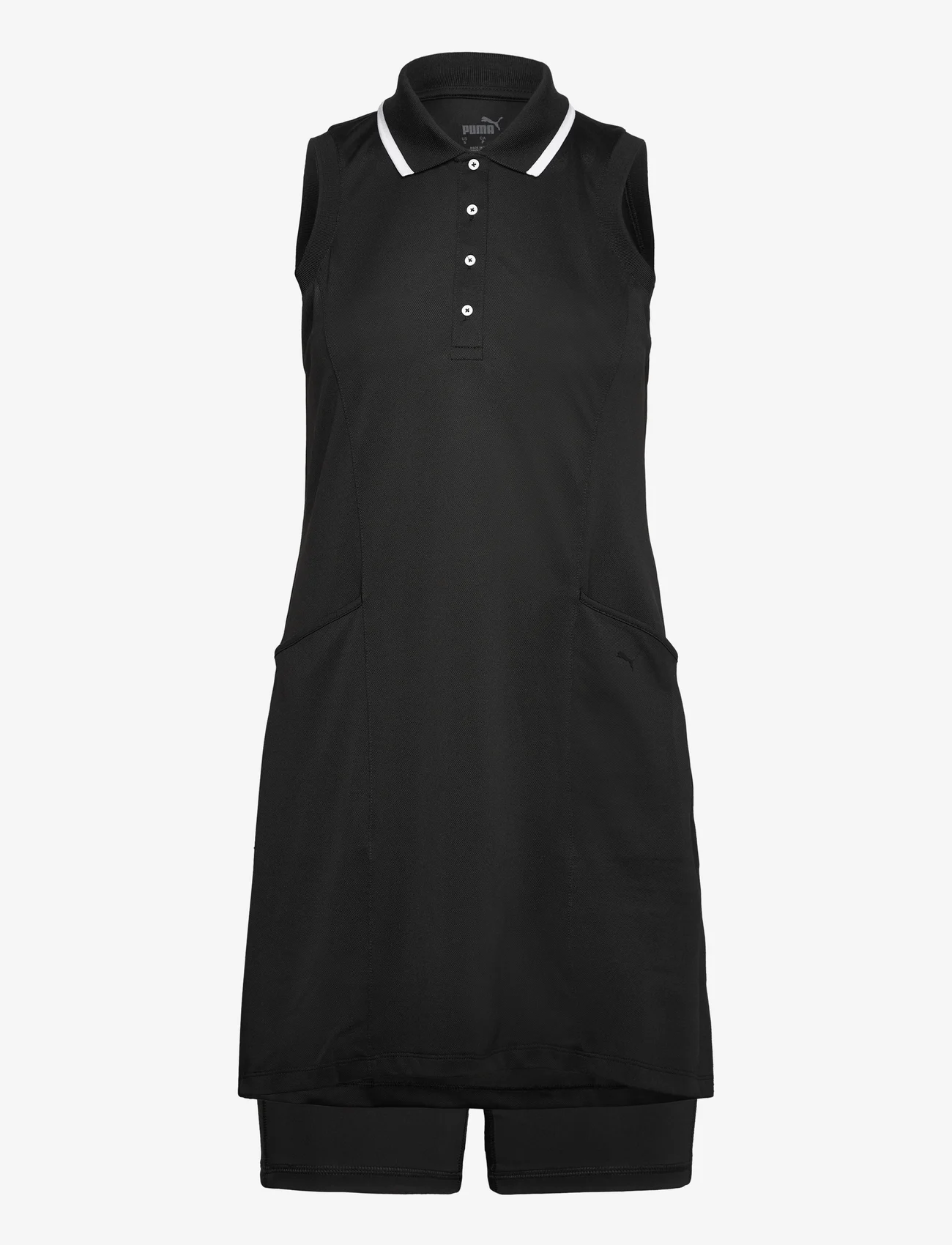 PUMA Golf - W Everyday Pique Dress - sportklänningar - puma black - 0
