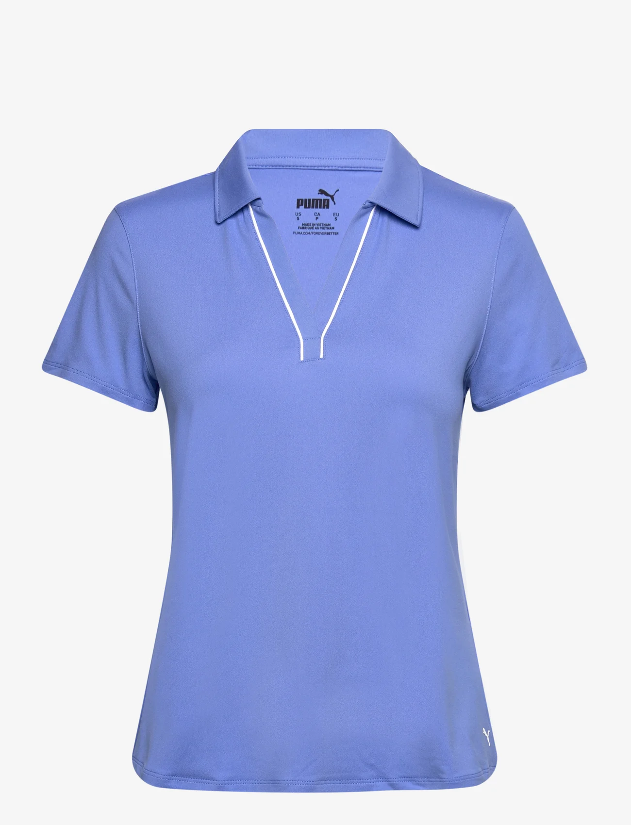 PUMA Golf - W Cloudspun Piped SS Polo - koszulki polo - blue skies - 0