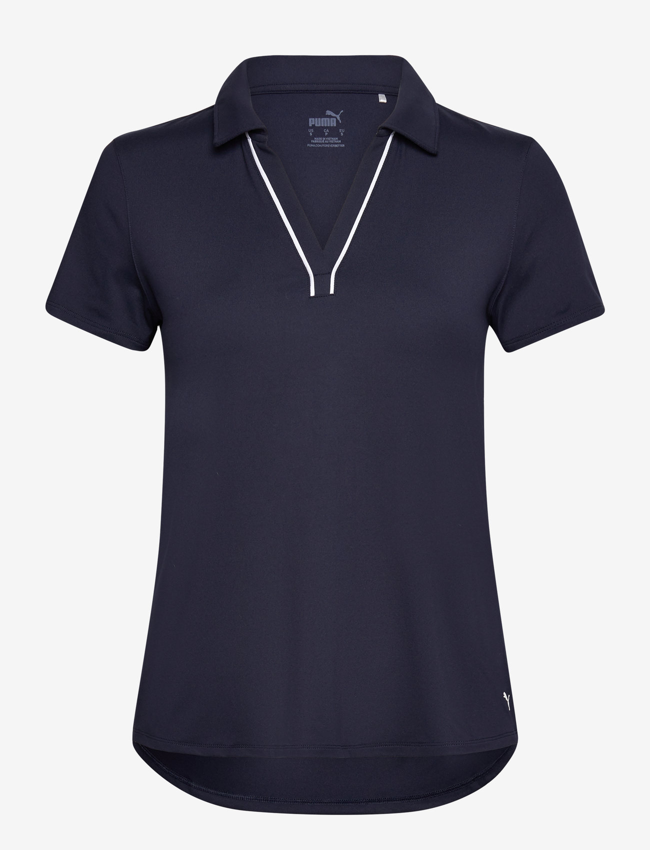 PUMA Golf - W Cloudspun Piped SS Polo - pikéer - deep navy - 0
