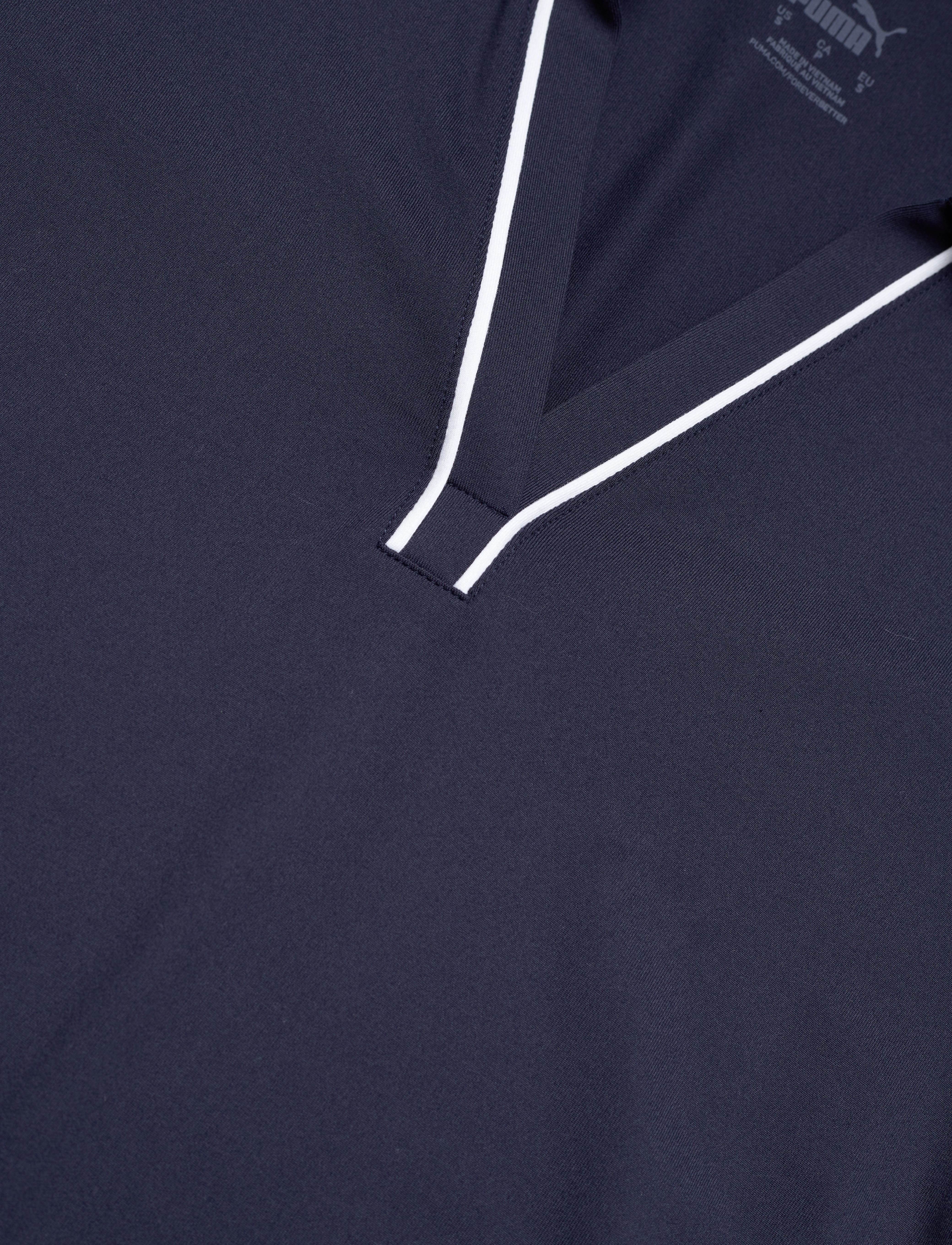 PUMA Golf - W Cloudspun Piped SS Polo - poloer - deep navy - 2