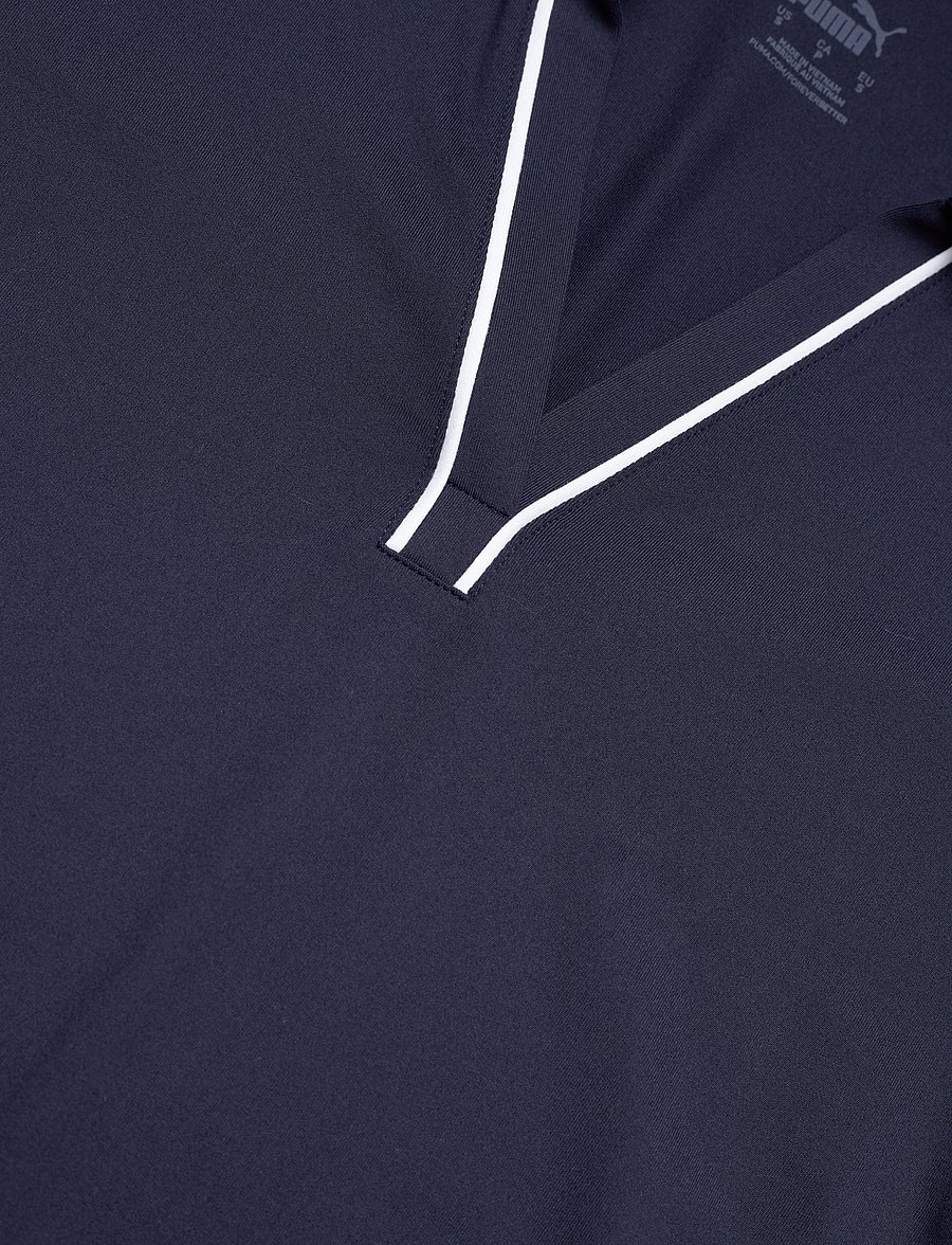 PUMA Golf - W Cloudspun Piped SS Polo - oberteile & t-shirts - deep navy - 2