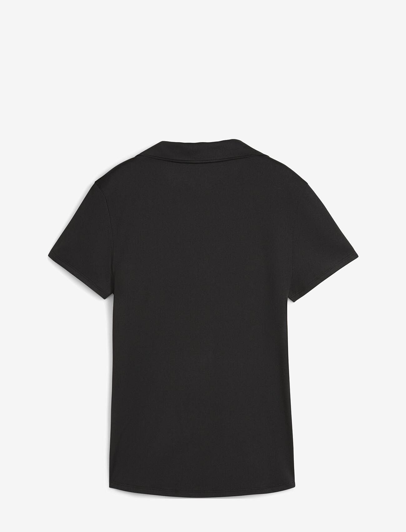 PUMA Golf - W Cloudspun Piped SS Polo - oberteile & t-shirts - puma black - 1