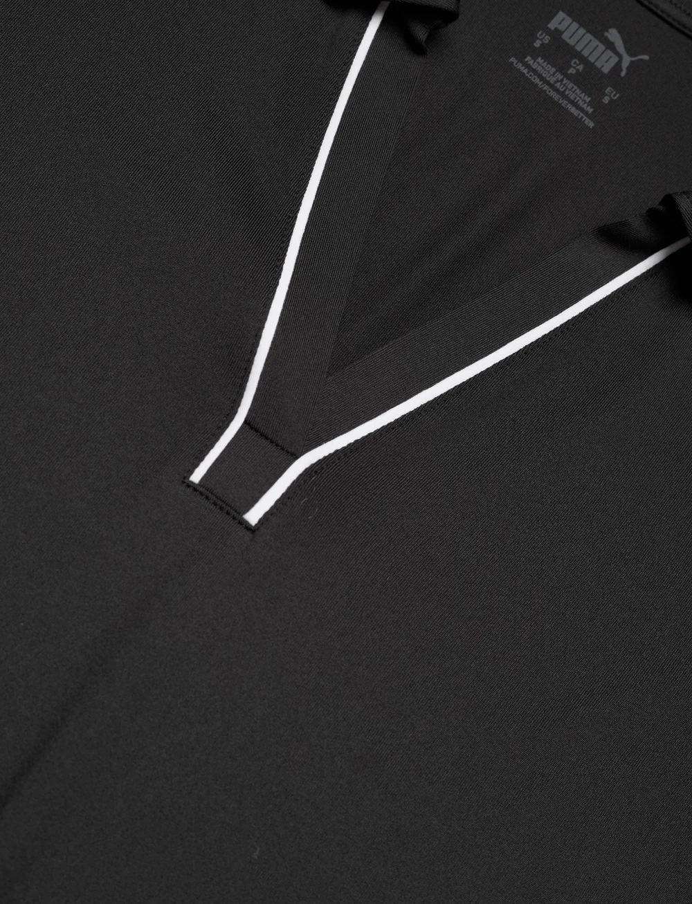 PUMA Golf - W Cloudspun Piped SS Polo - toppar & t-shirts - puma black - 2