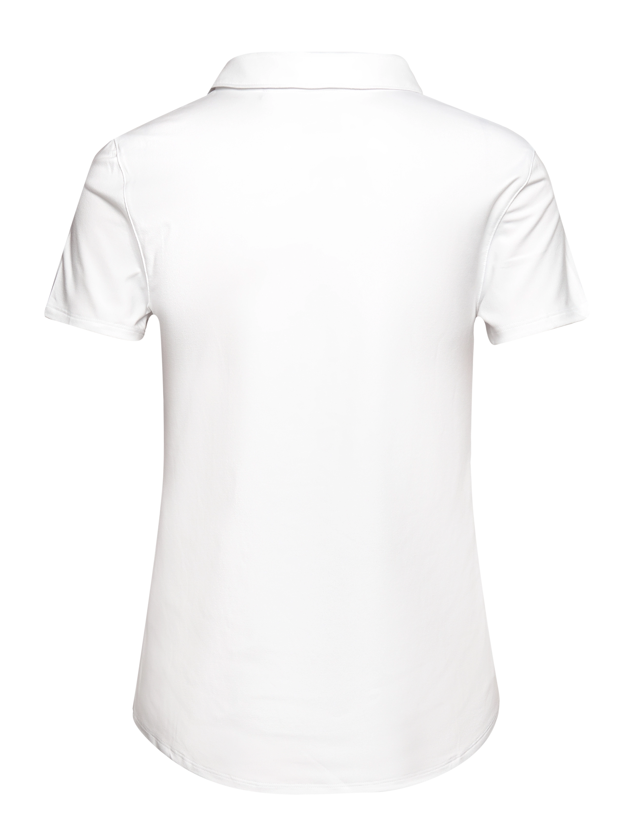 PUMA Golf - W Cloudspun Piped SS Polo - toppar & t-shirts - white glow - 1
