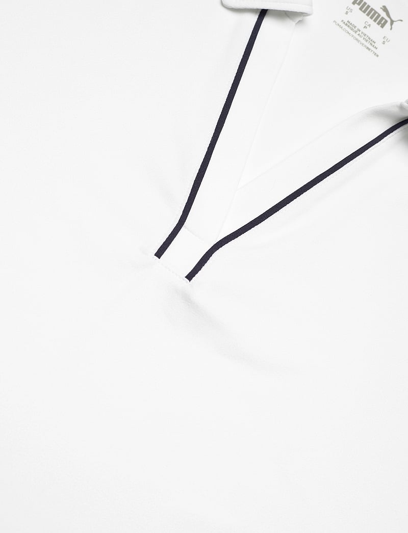 PUMA Golf - W Cloudspun Piped SS Polo - palaidinės ir marškinėliai - white glow - 2