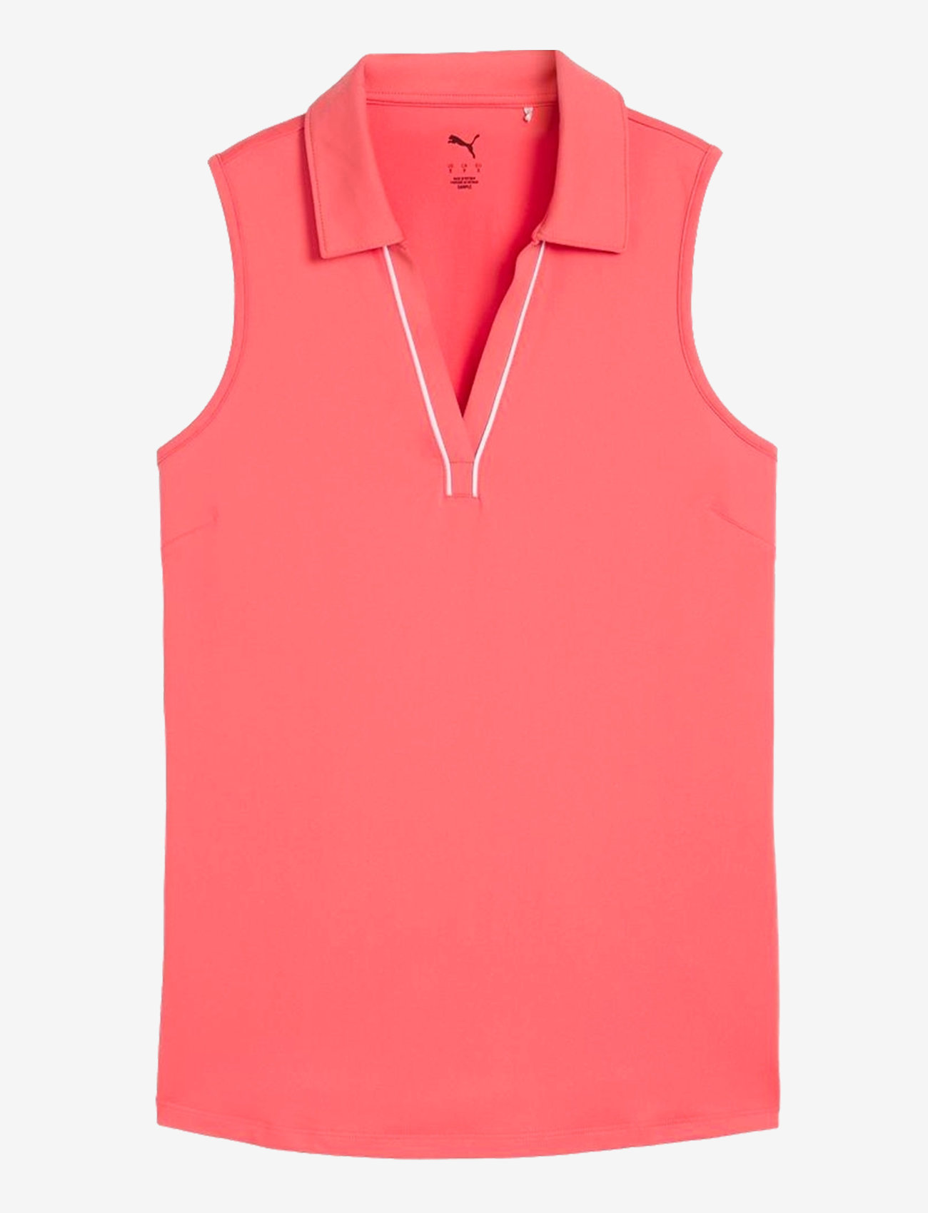 PUMA Golf - W Cloudspun Piped SL Polo - oberteile & t-shirts - peach frost - 0