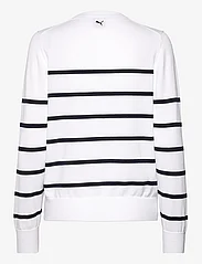 PUMA Golf - W Resort Crewneck Sweater - sweatshirts - white glow-deep navy - 1