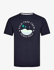 PUMA Golf - PUMA X PTC ISLAND TEE - tops & t-shirts - deep navy - 0