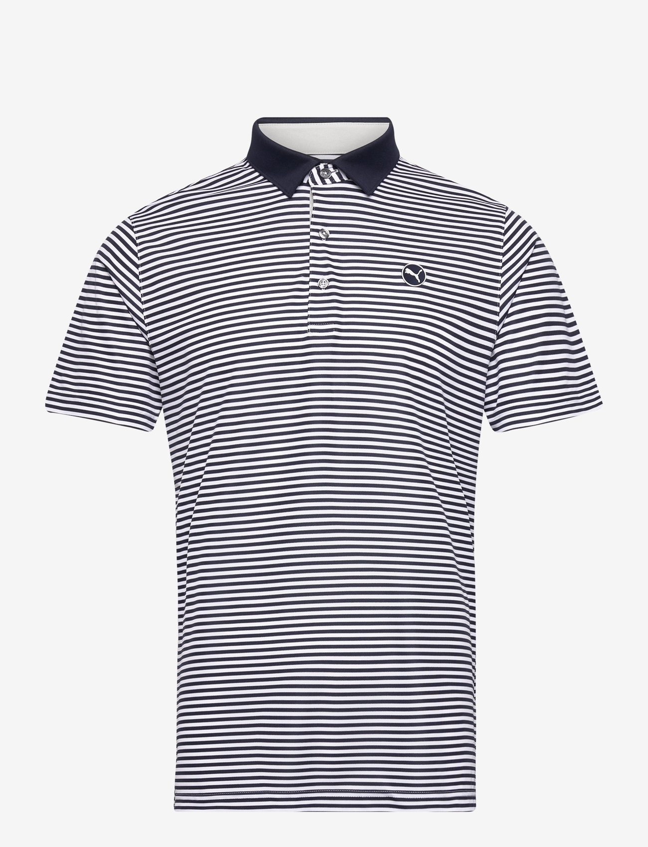 PUMA Golf - Pure Stripe Polo - deep navy-white glow - 0