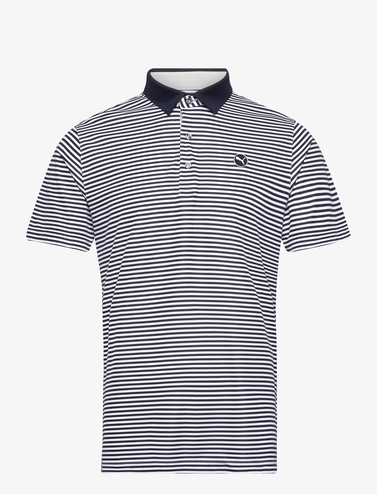 PUMA Golf - Pure Stripe Polo - polo marškinėliai trumpomis rankovėmis - deep navy-white glow - 0