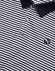 PUMA Golf - Pure Stripe Polo - polo marškinėliai trumpomis rankovėmis - deep navy-white glow - 2
