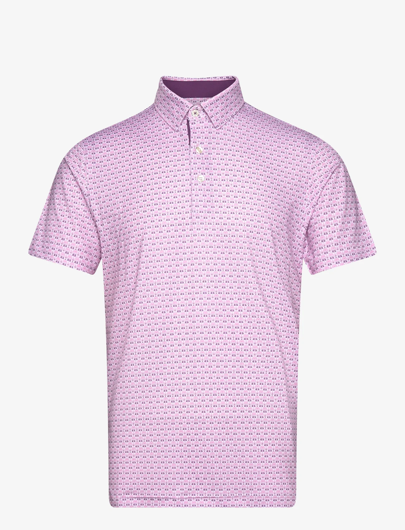 PUMA Golf - MATTR Palm Deco Polo - short-sleeved polos - crushed berry-pink icing - 0