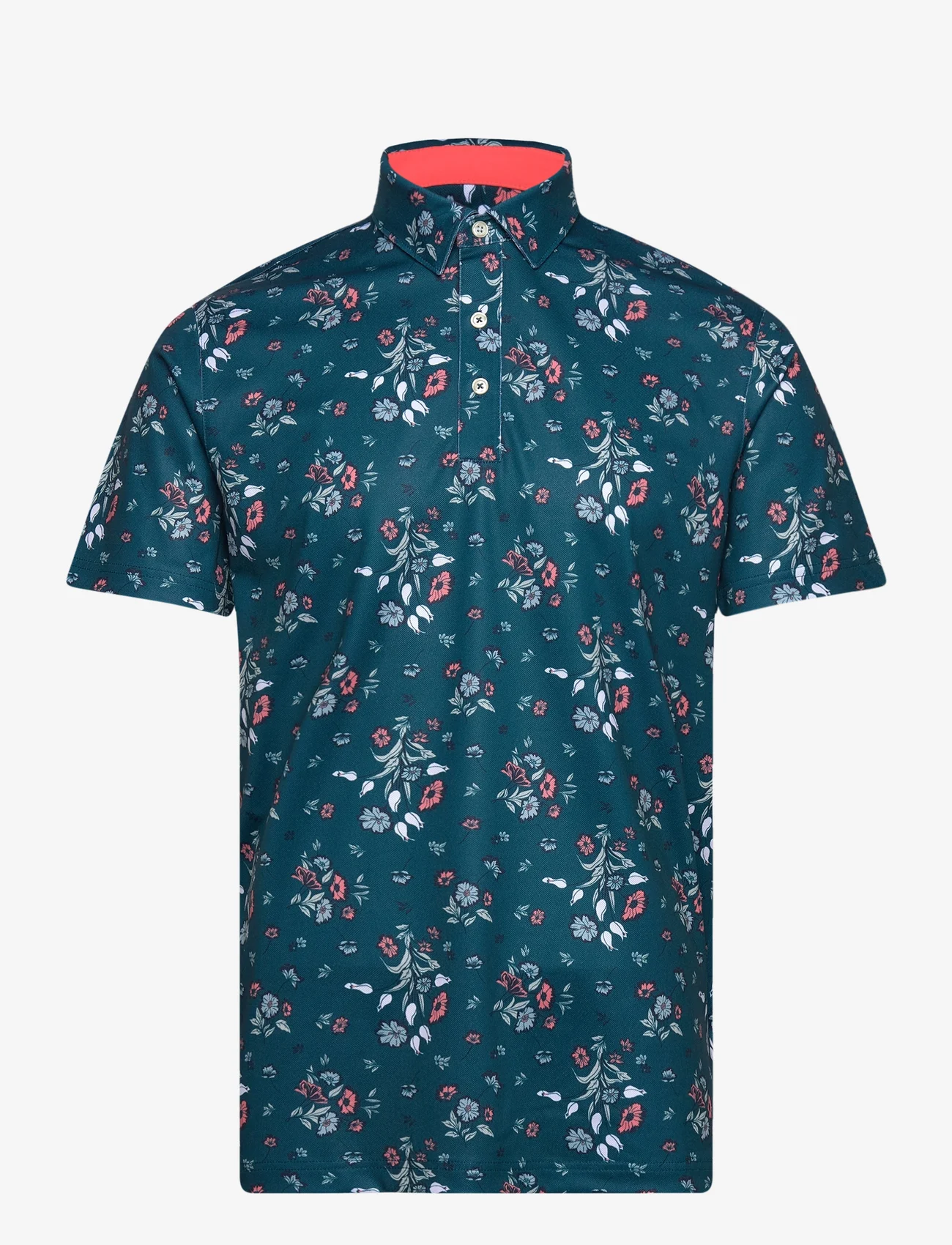 PUMA Golf - Pique Heirloom Polo - polo marškinėliai trumpomis rankovėmis - ocean tropic-melon punch - 0