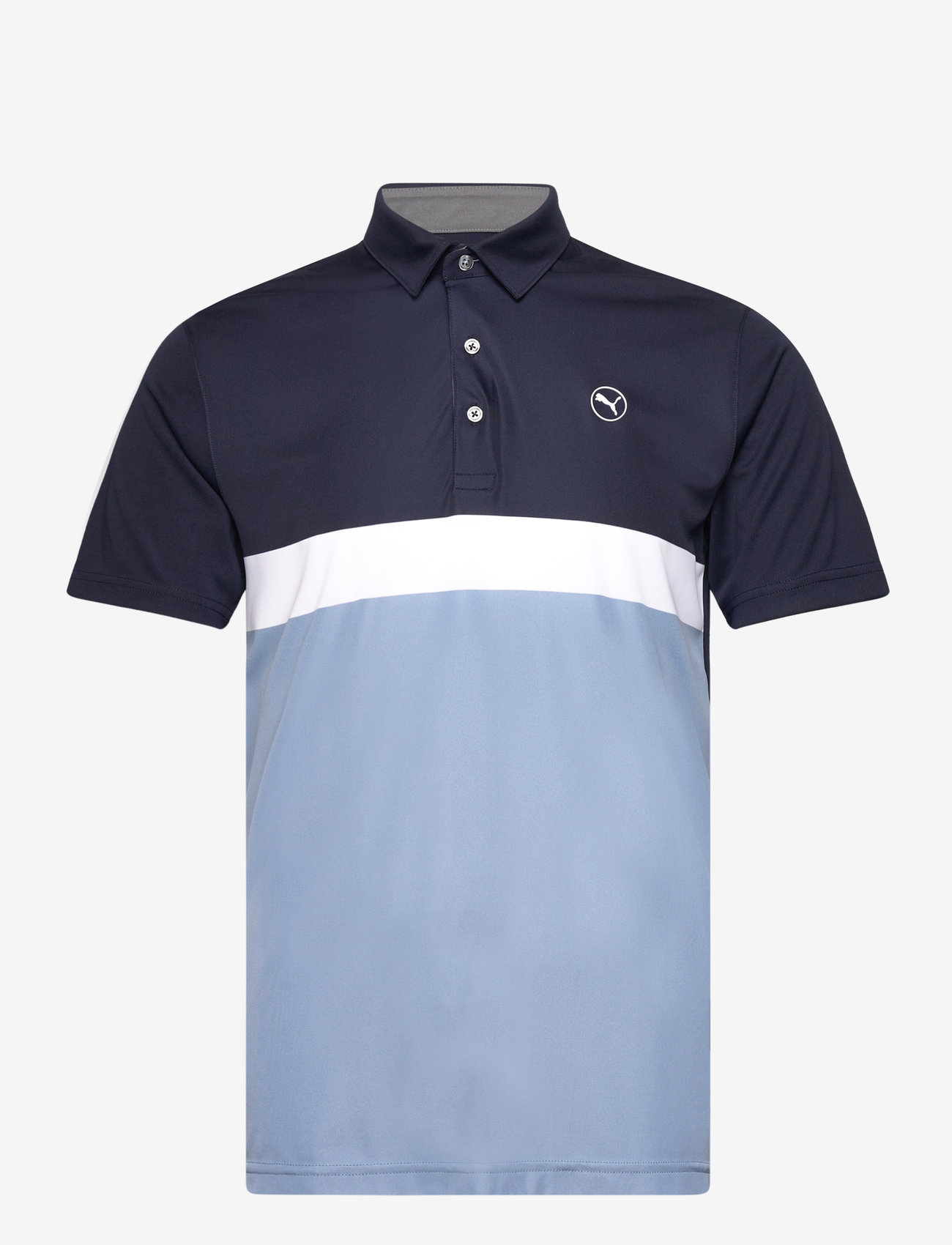 PUMA Golf - Pure Colorblock Polo - deep navy-zen blue - 0