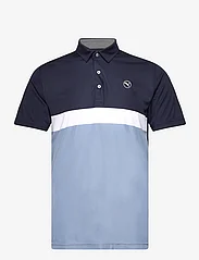PUMA Golf - Pure Colorblock Polo - polo marškinėliai trumpomis rankovėmis - deep navy-zen blue - 0