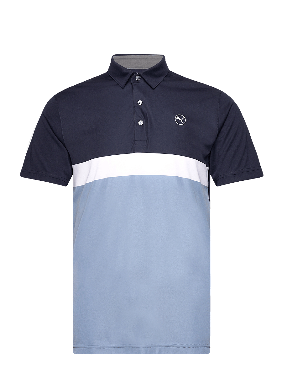 PUMA Golf - Pure Colorblock Polo - topit & t-paidat - deep navy-zen blue - 0