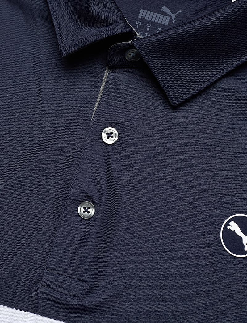PUMA Golf - Pure Colorblock Polo - toppe & t-shirts - deep navy-zen blue - 2