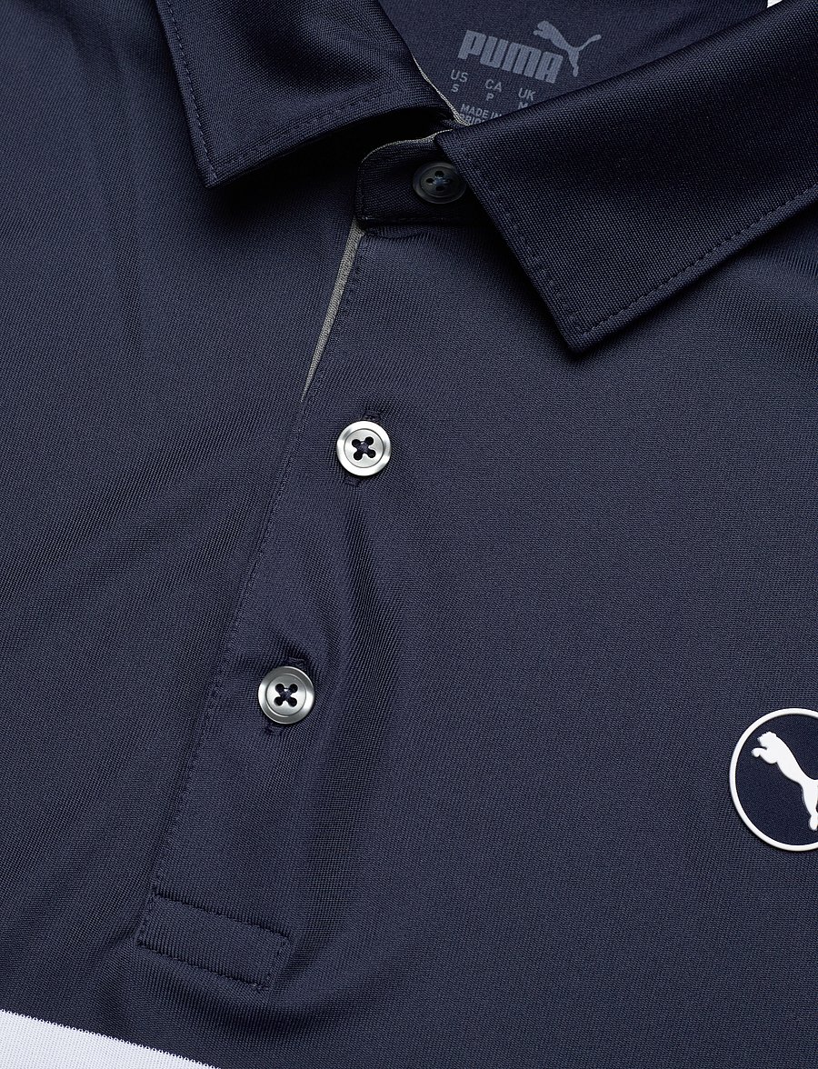 PUMA Golf - Pure Colorblock Polo - topit & t-paidat - deep navy-zen blue - 2