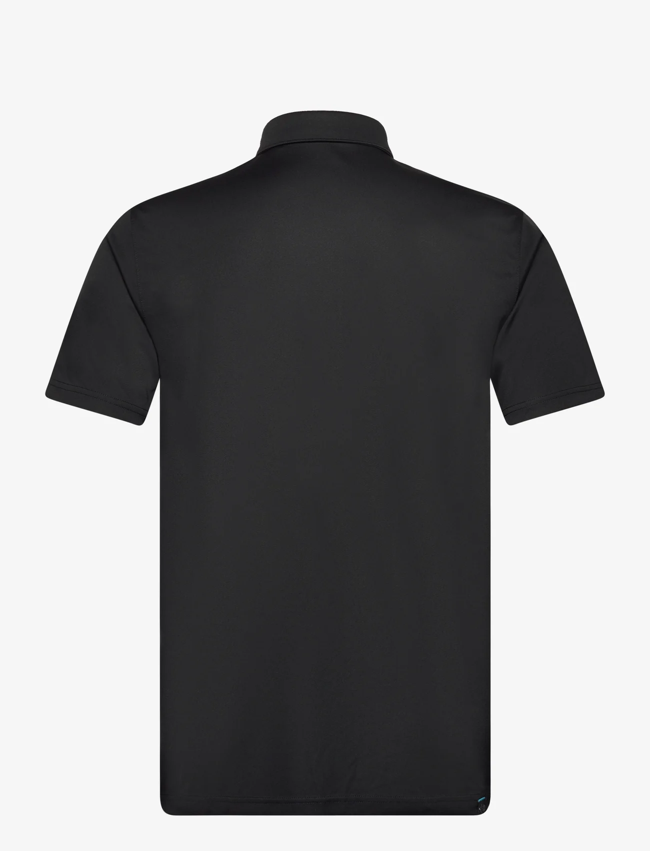 PUMA Golf - Pure Colorblock Polo - oberteile & t-shirts - puma black-aqua blue - 1
