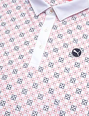 PUMA Golf - Pure Monogram Polo - polo marškinėliai trumpomis rankovėmis - white glow-melon punch - 2