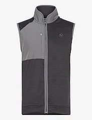 PUMA Golf - Cloudspun Vest - golf jackets - puma black heather-slate sky - 0