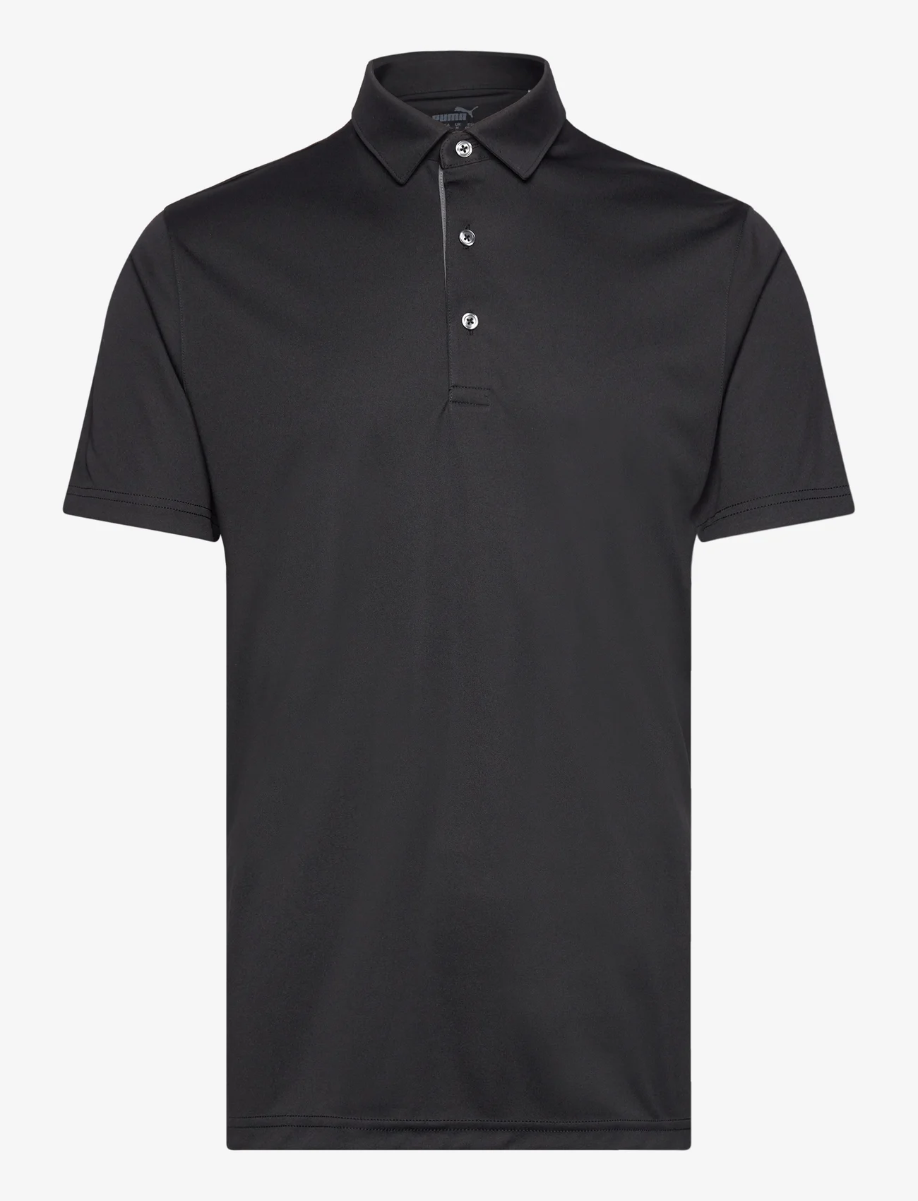PUMA Golf - Pure Solid Polo - short-sleeved polos - puma black - 0