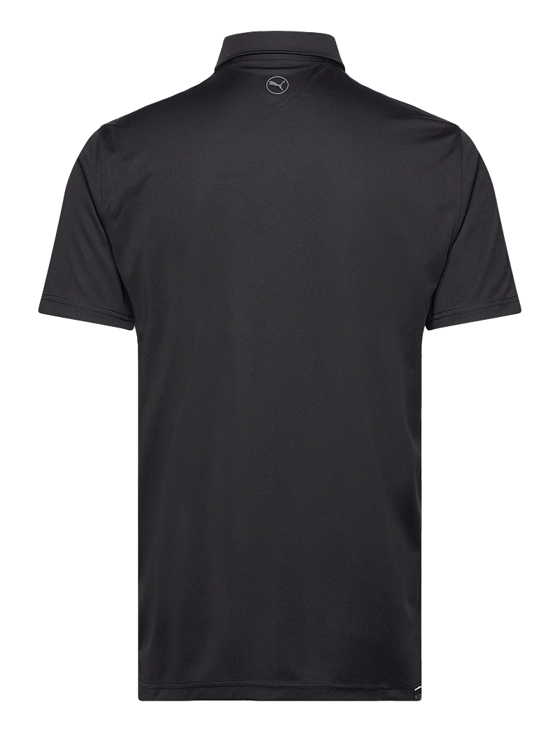 PUMA Golf - Pure Solid Polo - toppar & t-shirts - puma black - 1