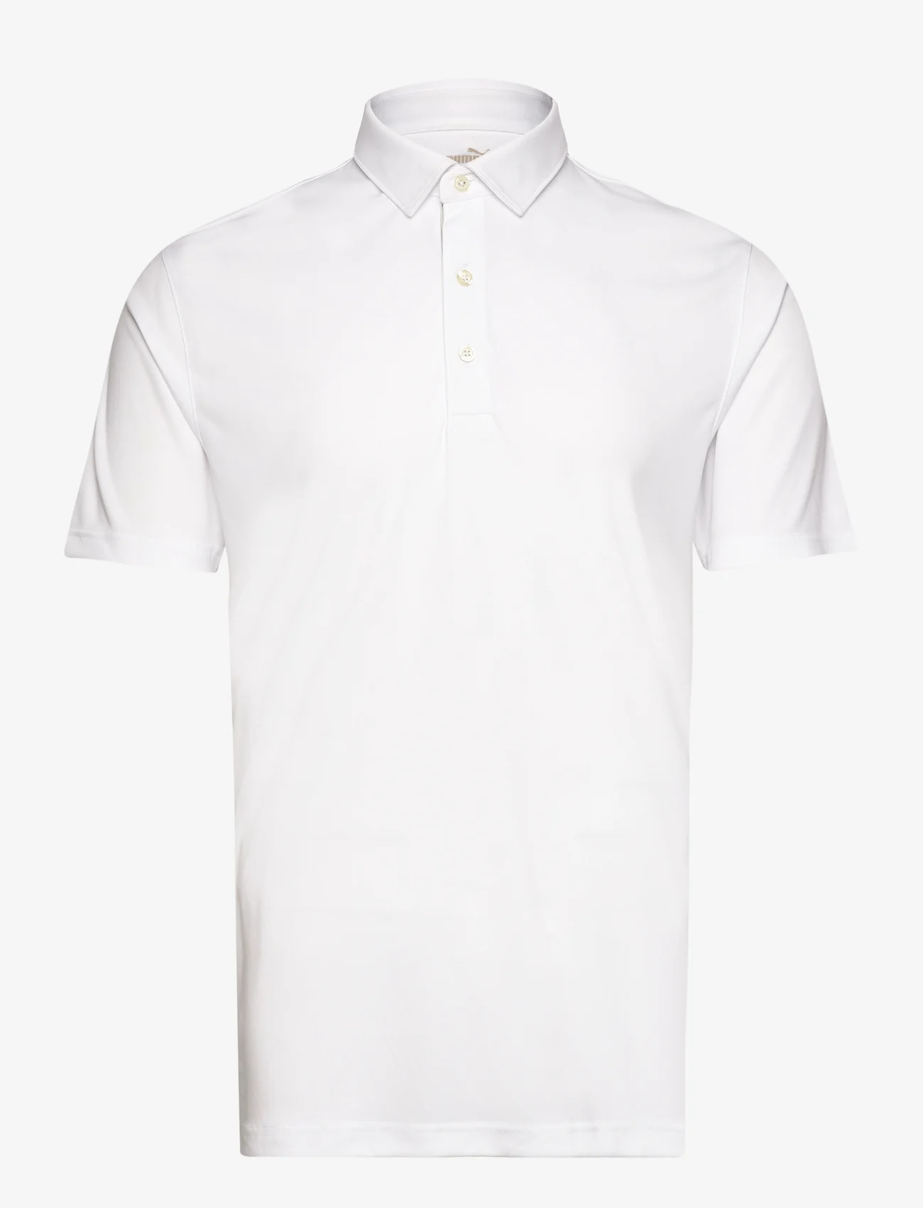 PUMA Golf - Pure Solid Polo - short-sleeved polos - white glow - 0