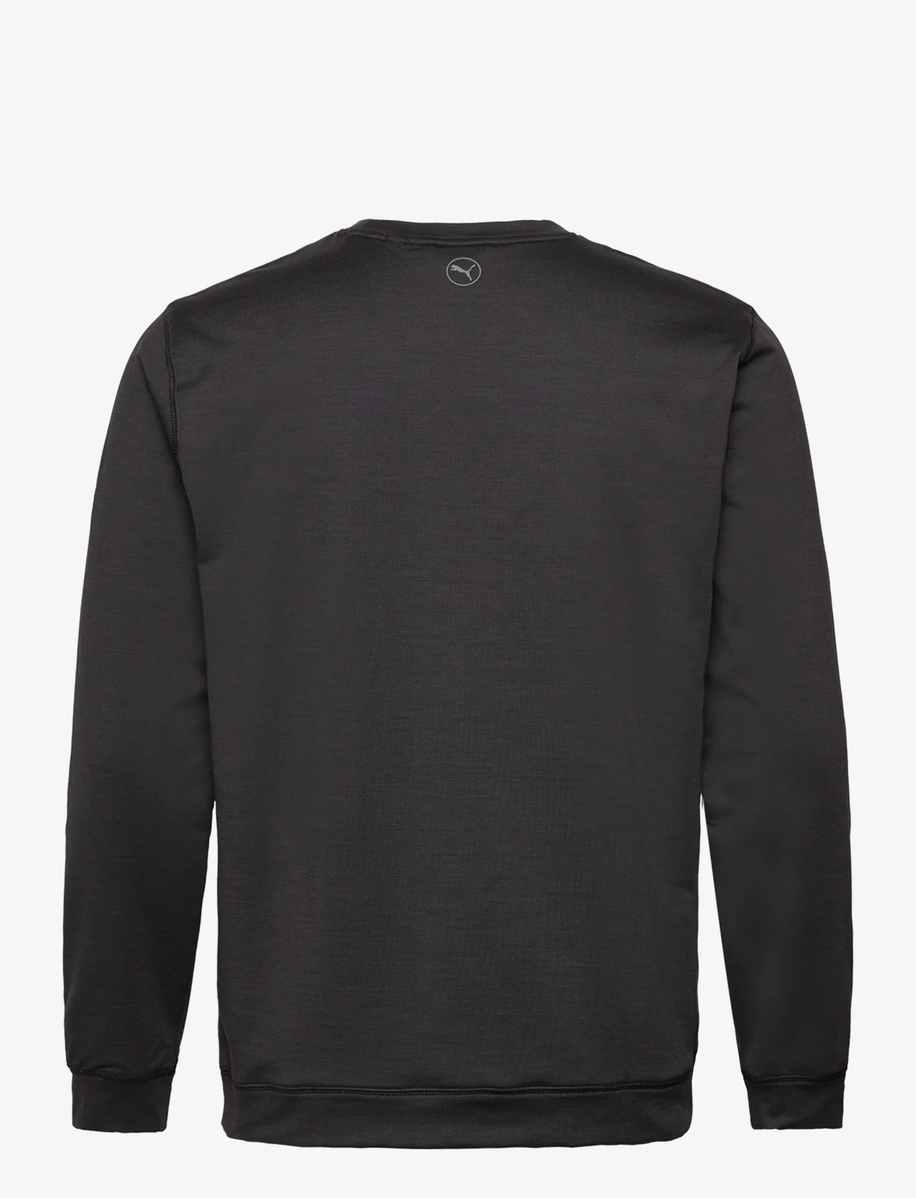 PUMA Golf - Cloudspun Patch Crewneck - sweatshirts - puma black heather - 1