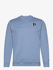 PUMA Golf - Cloudspun Patch Crewneck - swetry - zen blue heather - 0