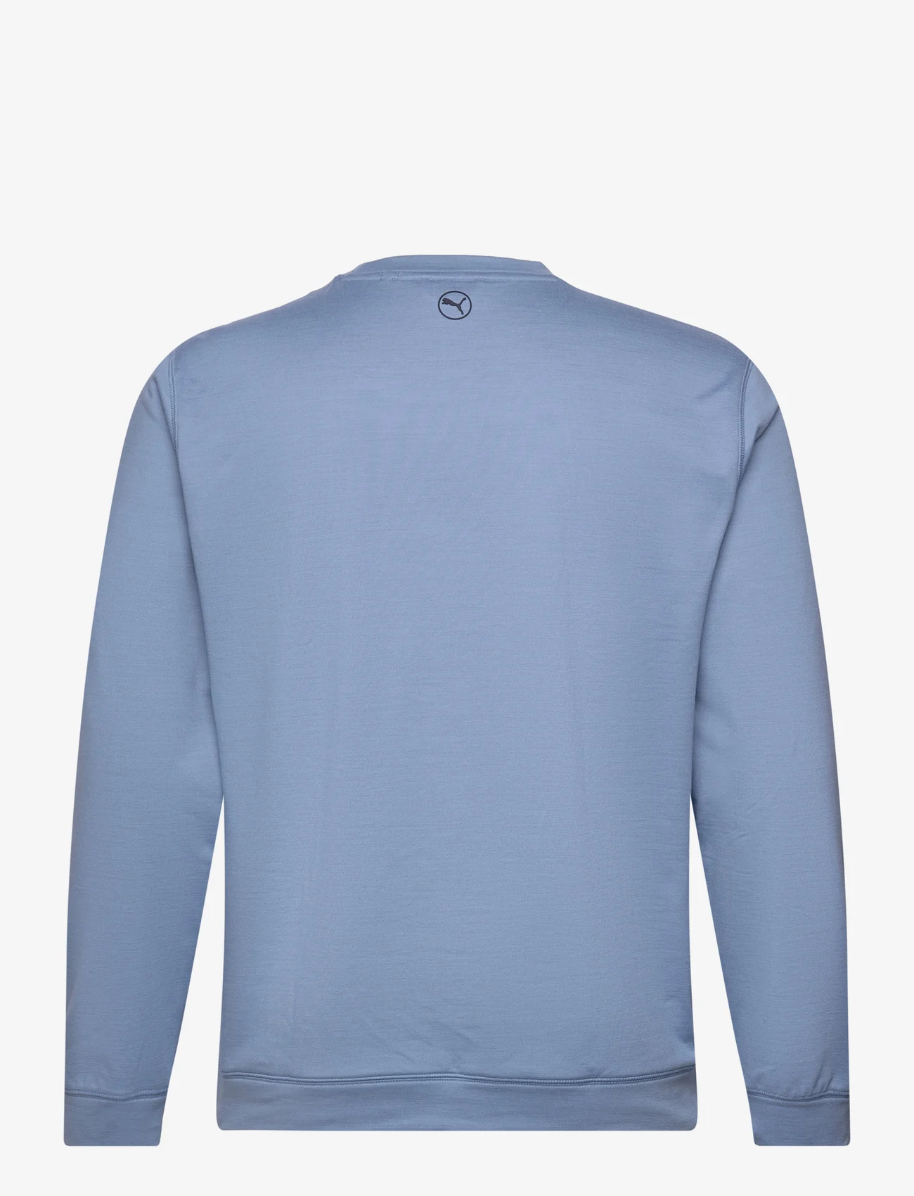 PUMA Golf - Cloudspun Patch Crewneck - sweatshirts - zen blue heather - 1