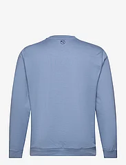 PUMA Golf - Cloudspun Patch Crewneck - swetry - zen blue heather - 1