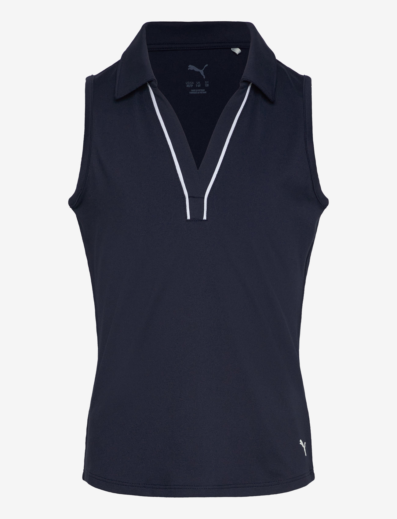 PUMA Golf - Girls Cloudspun Piped SL Polo - lühikeste varrukatega polod - deep navy - 0