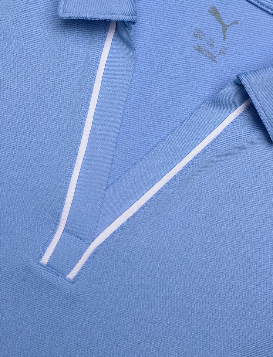 PUMA Golf - Girls Cloudspun Piped SL Polo - team light blue - 2