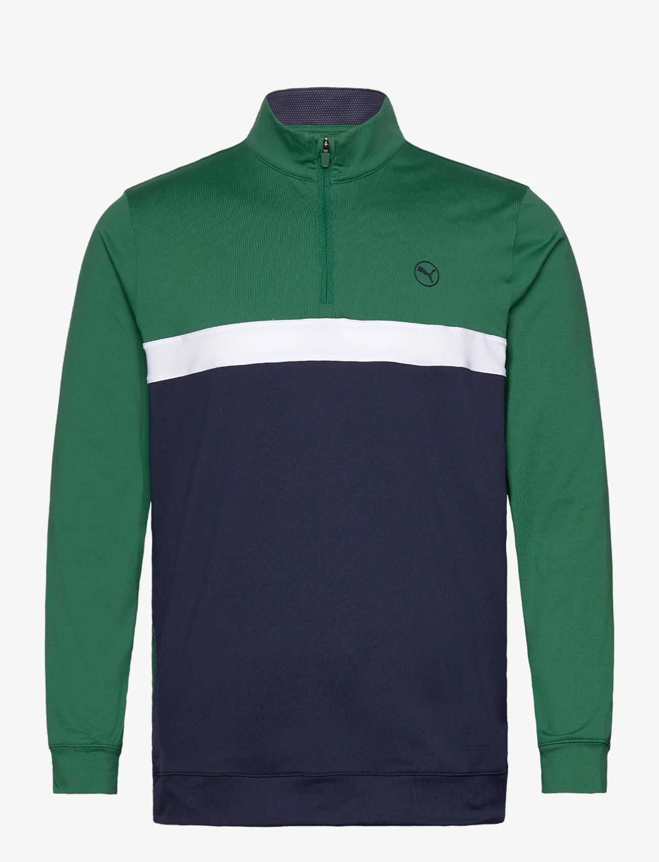 PUMA Golf - Pure Colorblock 1/4 Zip - sweatshirts - vine-deep navy - 0