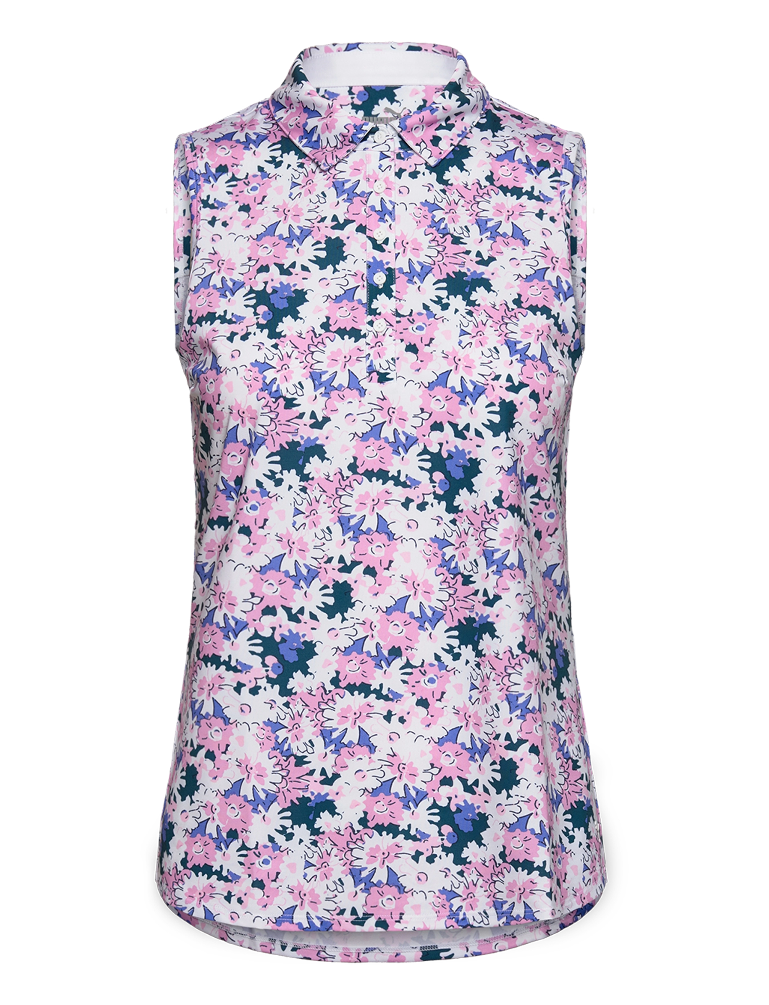 W MATTR Bloom SL Polo - PINK ICING-WHITE GLOW