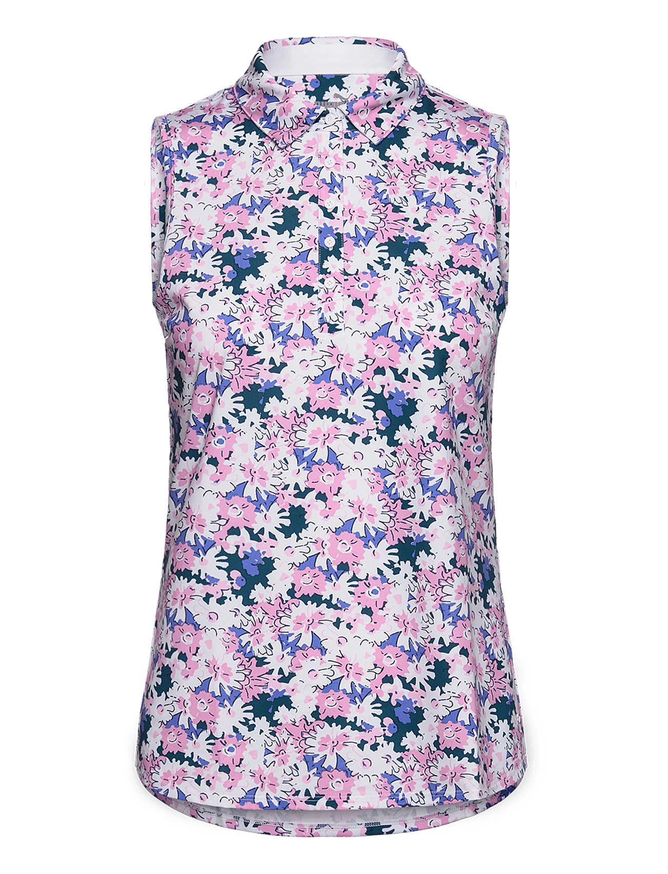 W MATTR Bloom SL Polo - PINK ICING-WHITE GLOW