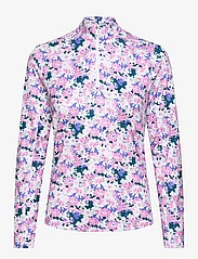 PUMA Golf - W You-V Bloom 1/4 Zip - mid layer jackets - pink icing-white glow - 0