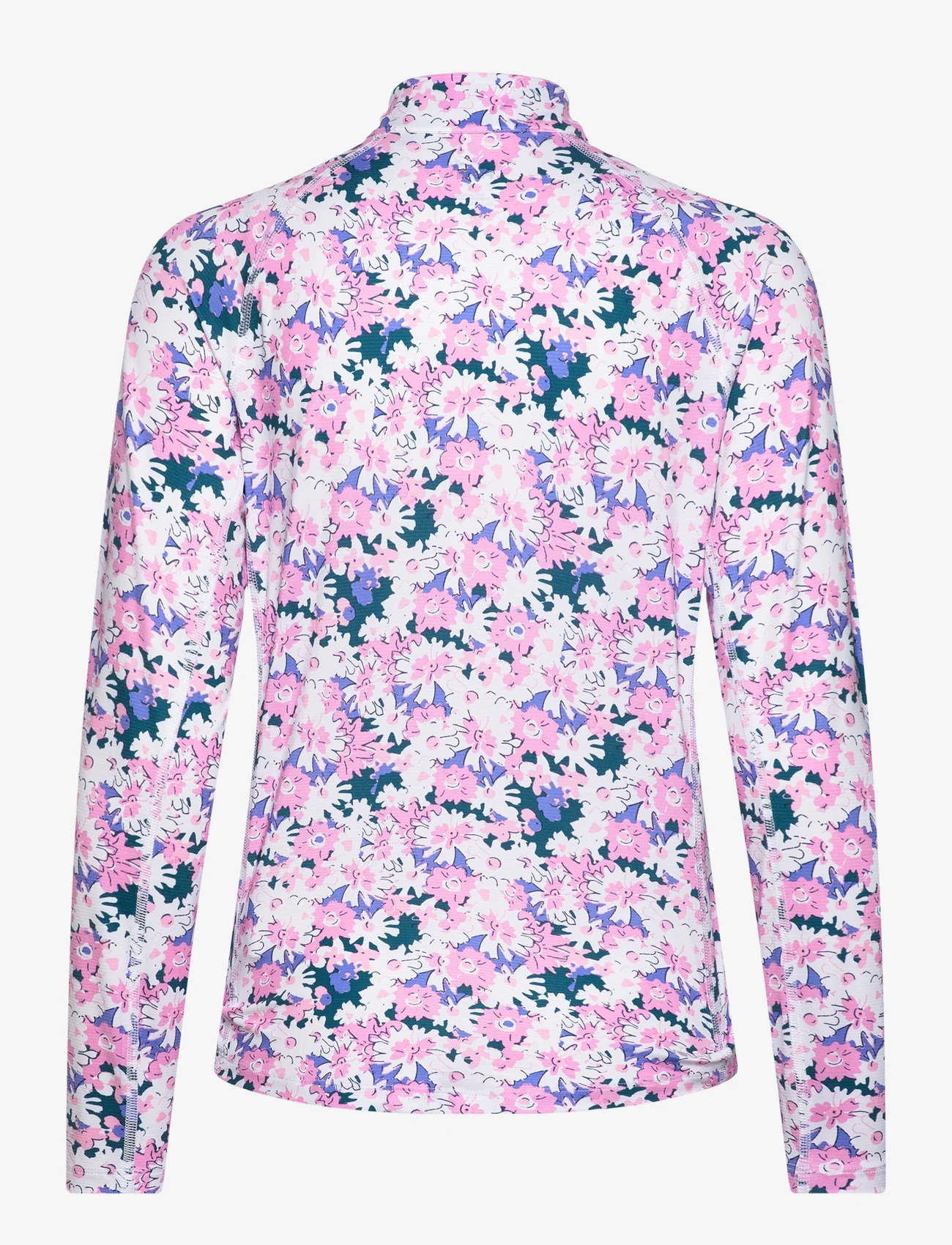 PUMA Golf - W You-V Bloom 1/4 Zip - mid layer jackets - pink icing-white glow - 1