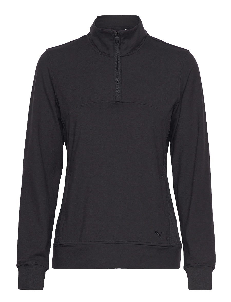 PUMA Golf - W Cloudspun Isla 1/4 Zip - alussärgid - puma black - 0