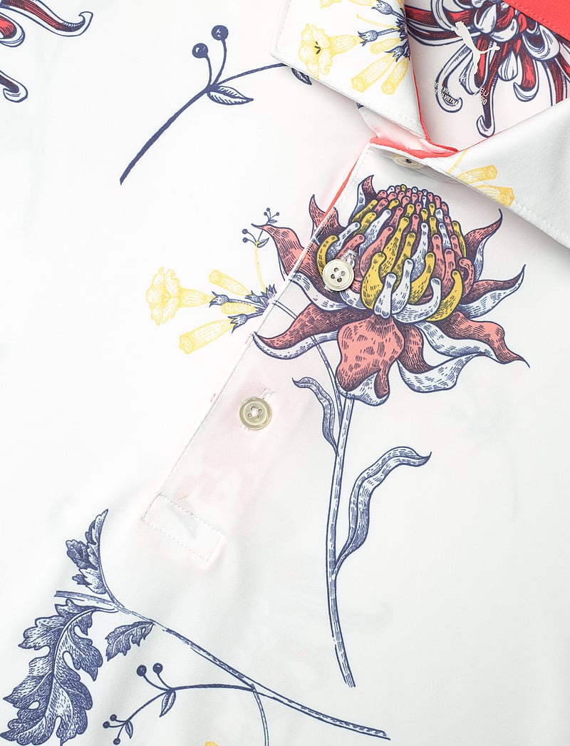 PUMA Golf - MATTR Dahlia Polo - toppe & t-shirts - white glow-peach frost - 2