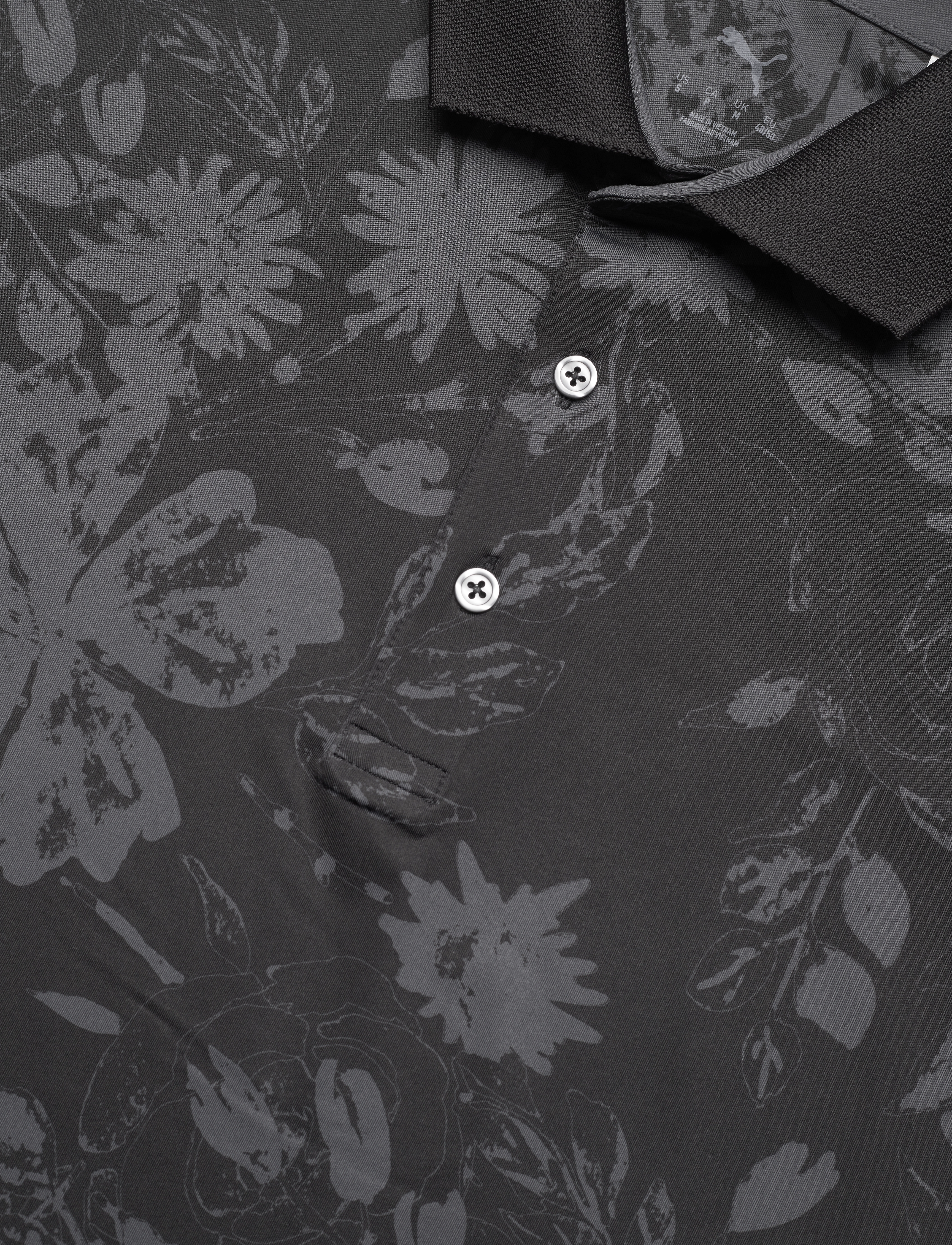 PUMA Golf - MATTR Rose Polo - puma black-strong gray - 2