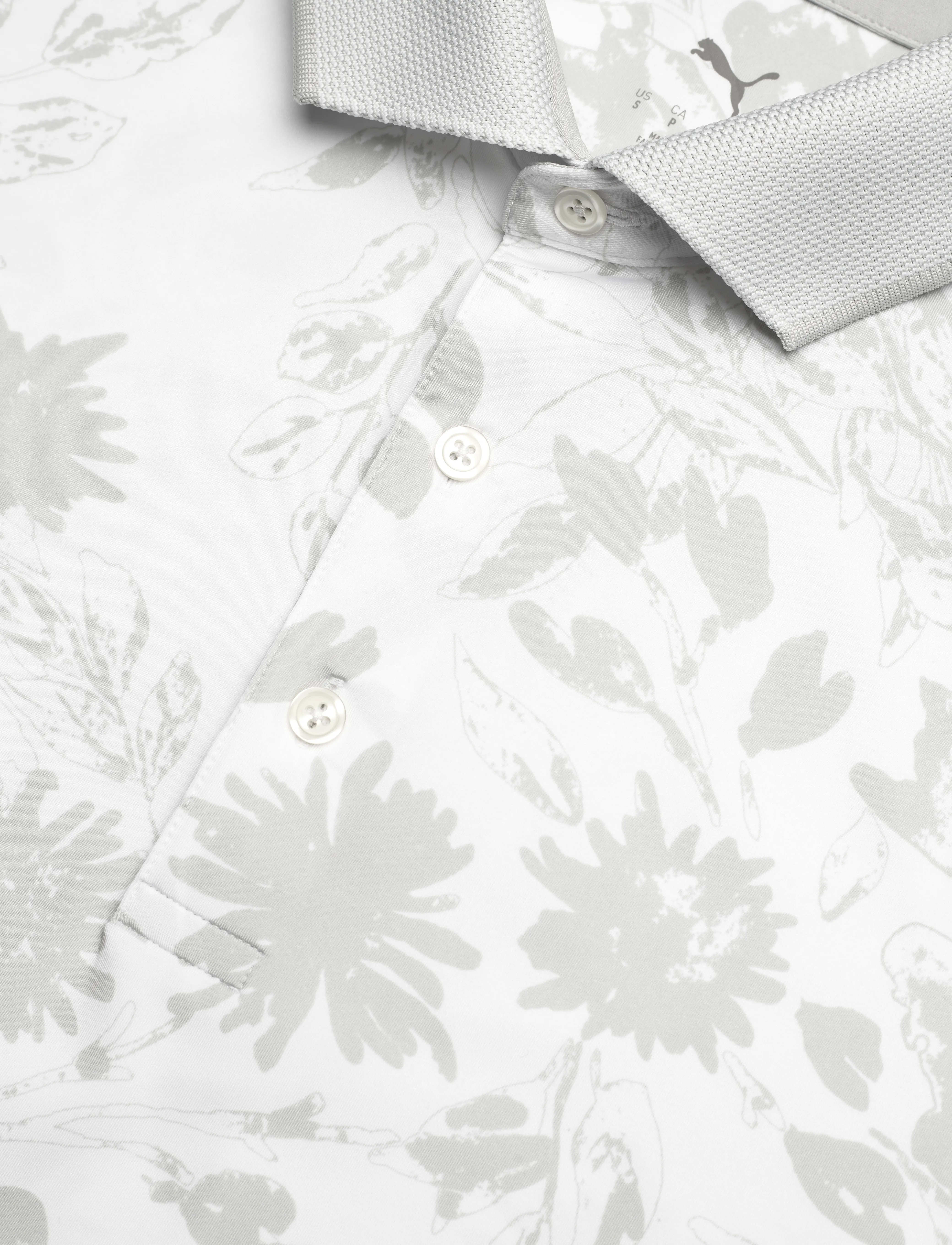 PUMA Golf - MATTR Rose Polo - white glow-ash gray - 2