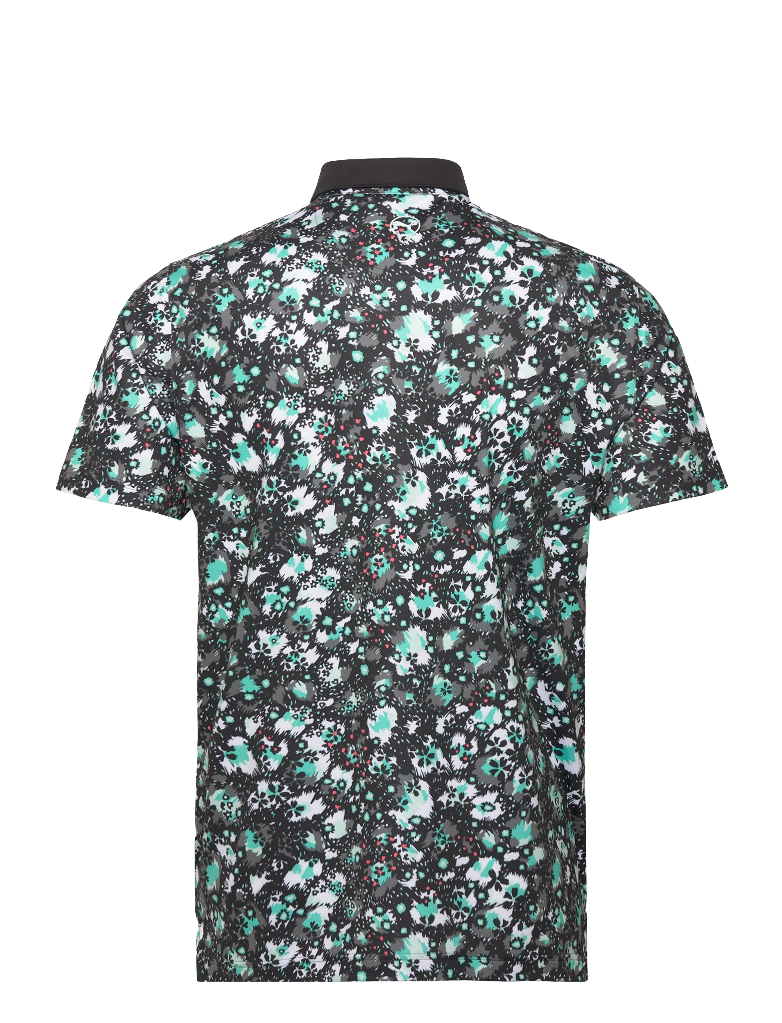 PUMA Golf - Cloudspun Abstract Camo Polo - kurzärmelig - puma black-aquatic - 1