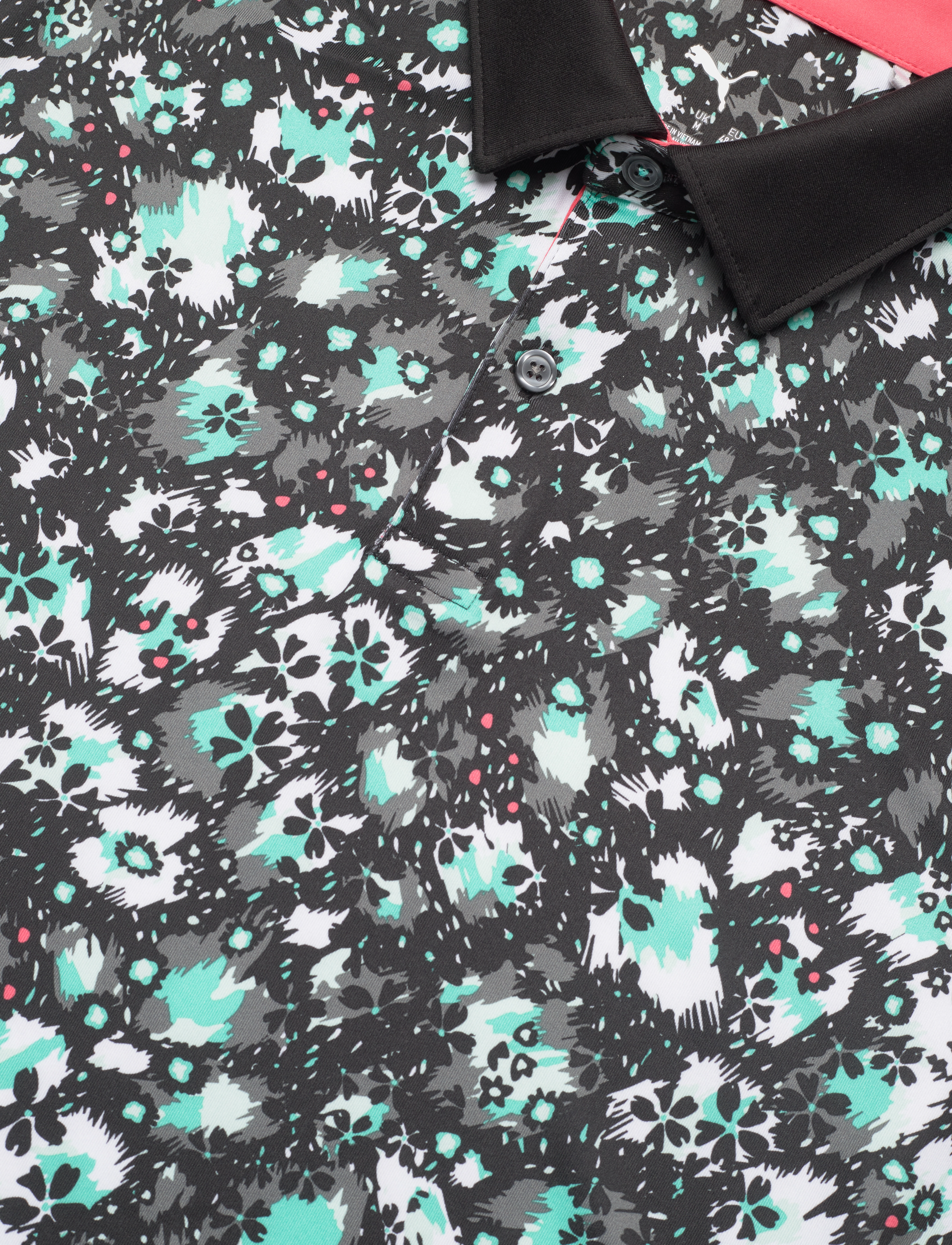 PUMA Golf - Cloudspun Abstract Camo Polo - kurzärmelig - puma black-aquatic - 2