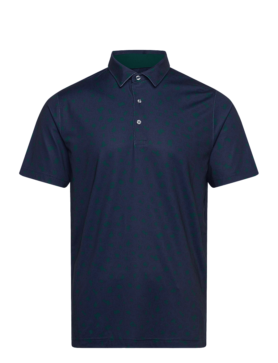 PUMA Golf - Cloudspun Rosette Polo - t-shirts - deep navy-dark myrtle - 0
