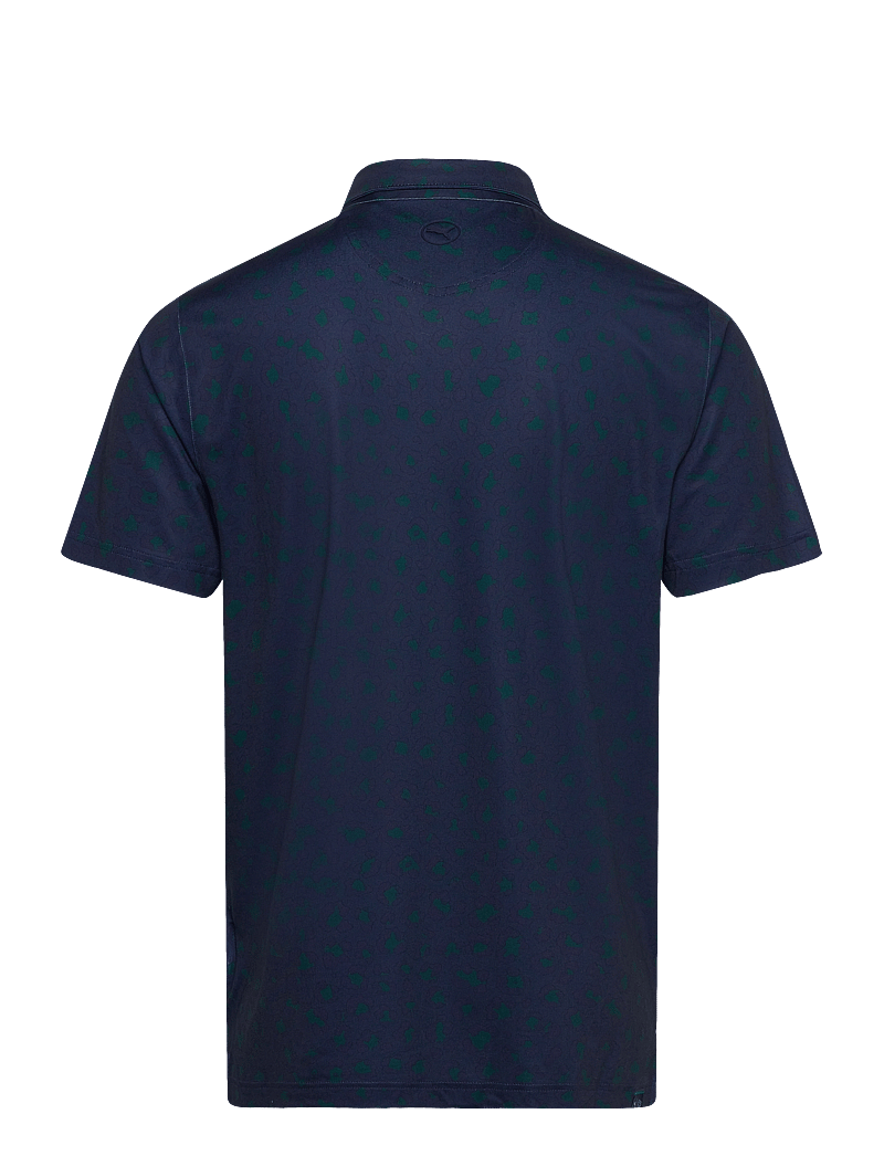 PUMA Golf - Cloudspun Rosette Polo - tops & t-shirts - deep navy-dark myrtle - 1